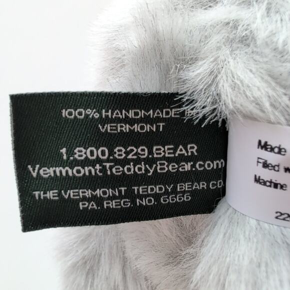 Vermont Trading Bear gray classic elephant with movable head & legs, made in USA - Picture 7 of 9